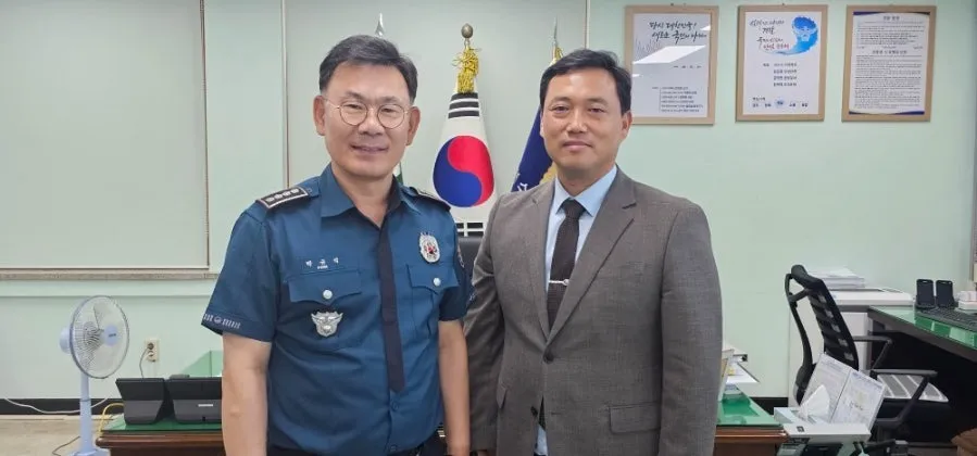 경찰복음화협의회 김치훈 목사, 여수경찰서 방문