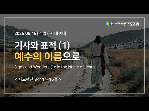기사와 표적 (1) 예수의 이름으로